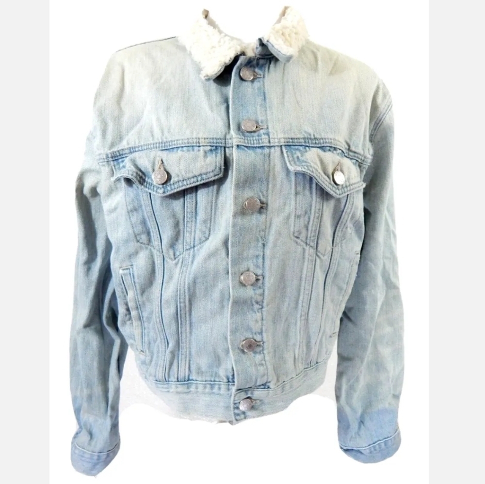 BDG Sherpa Collar Denim Jacket